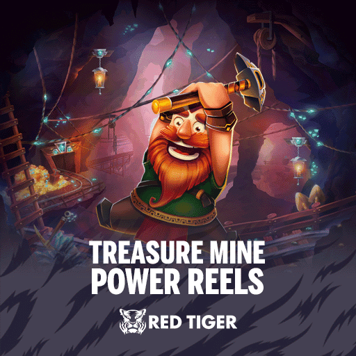 Treasure Mine Power Reels™ logotyp